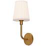 1_Plisse 18" High Aged Gold Wall Sconce