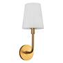 3_Plisse 18" High Aged Gold Wall Sconce more views