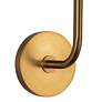 5_Plisse 18" High Aged Gold Wall Sconce more views