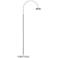 Pluck™ Satin Aluminum Small Adjustable LED Arc Floor Lamp