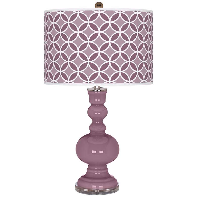 Image 1 Plum Dandy Circle Rings Apothecary Table Lamp