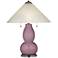 Plum Dandy Fulton Table Lamp with Fluted Glass Shade