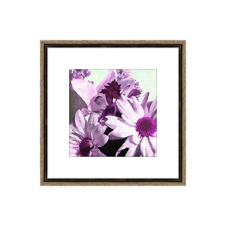 Image 1 Plum Florals I 20 inch Square Framed Giclee Wall Art