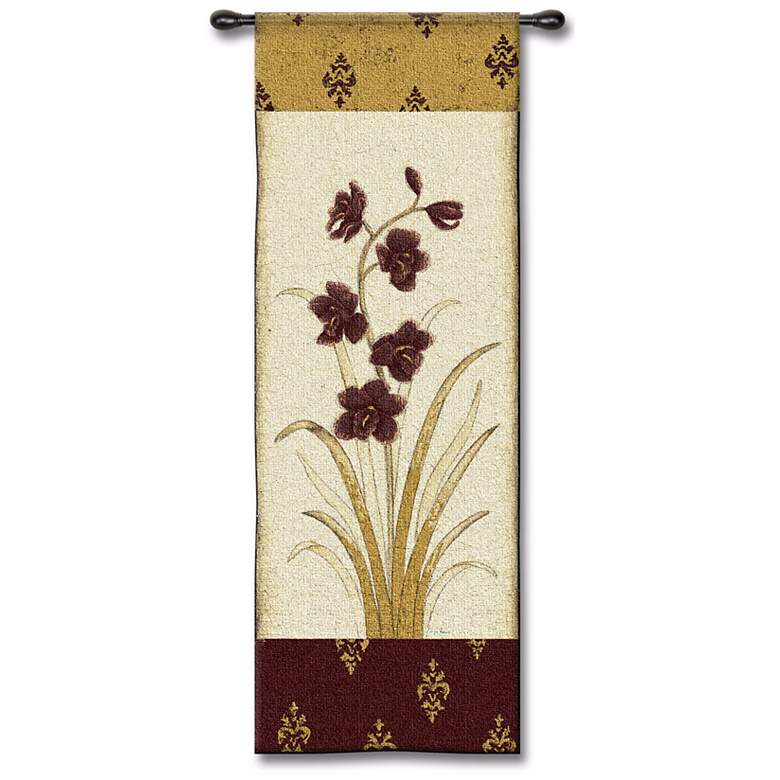 Image 1 Plum Orchid 53 inch High Wall Tapestry