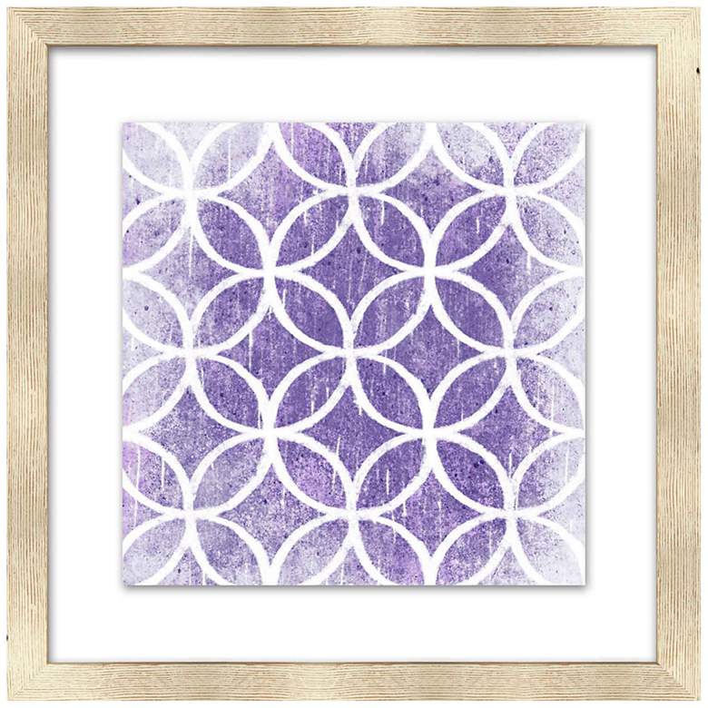 Image 1 Plum Purple Patterns 18 inch Square Giclee Framed Wall Art 