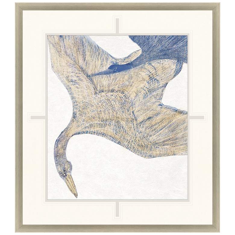 Image 1 Plumage II 39" High Rectangular Giclee Framed Wall Art