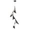 Plume 15"W 5-Light Black and Bronze Standard LED Pendant