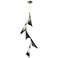 Plume 15"W 5-Light Black and Soft Gold Standard LED Pendant