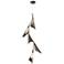 Plume 15"W 5-Light Bronze and Bronze Standard LED Pendant