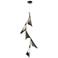 Plume 15"W 5-Light Dark Smoke and Bronze Standard LED Pendant