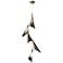 Plume 15"W 5-Light Oil Rubbed Bronze and Soft Gold Standard LED Pendan