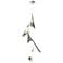 Plume 15"W 5-Light Sterling and Vintage Platinum Standard LED Pendant