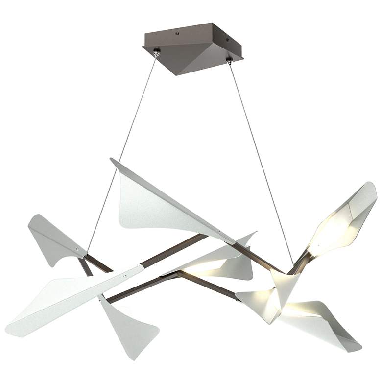 Image 1 Plume 37.6"W 8-Light and Oil Rubbed Bronze Standard LED Pendant