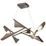 Plume 37.6"W 8-Light Bronze and Oil Rubbed Bronze Standard LED Pendant