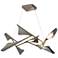Plume 37.6"W 8-Light Dark Smoke and Bronze Standard LED Pendant