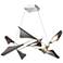 Plume 37.6"W 8-Light Oil Rubbed Bronze and Standard LED Pendant