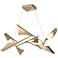 Plume 37.6"W 8-Light Soft Gold and Soft Gold Standard LED Pendant