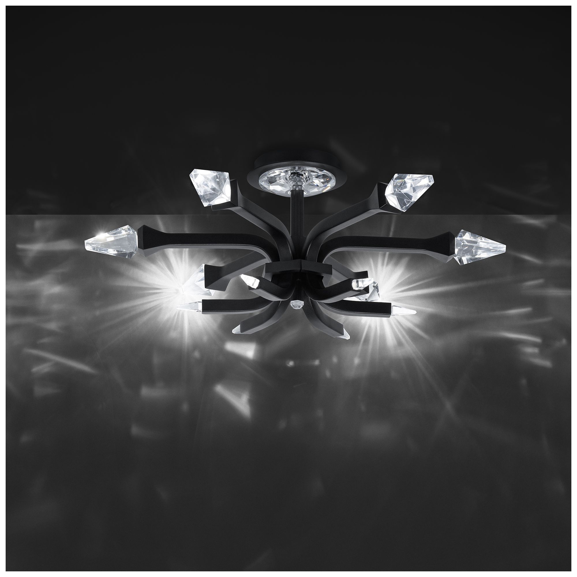 Image 4 Plumeria 6 Light LED Semi-Flush Mount more views