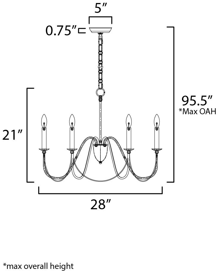 Image 4 Plumette 6-Light 28" Wide Chandelier w Crystal - Chestnut Bronze more views