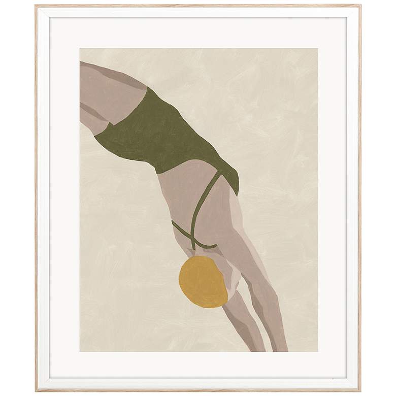 Image 1 Plunge 34" Wide Framed Giclee Wall Art