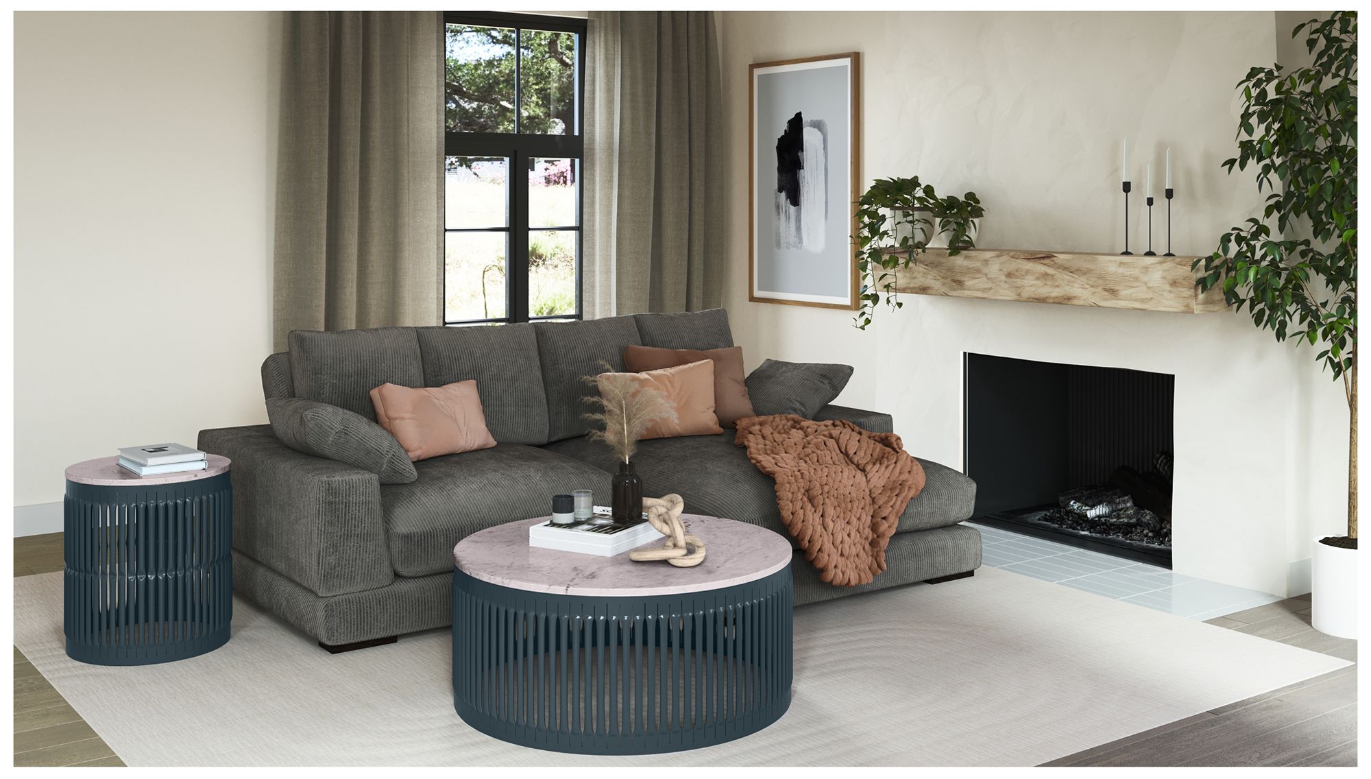 Plunge Sectional Charcoal