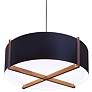 Plura 24" Walnut & Matte Black with Matte White Interior 3000K LED