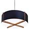 Plura 24" Walnut & Matte Black with Matte White Interior 4000K LED