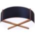 Plura 30" Walnut & Matte Black with White Interior 4000K LED Flush