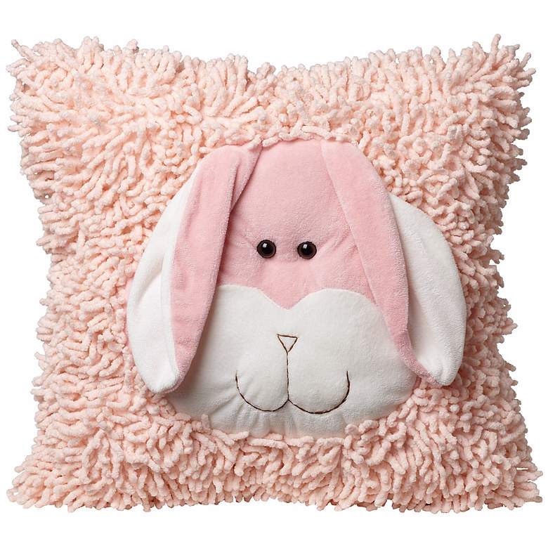 Image 1 Plush Light Rabbit Pink Accent Pillow