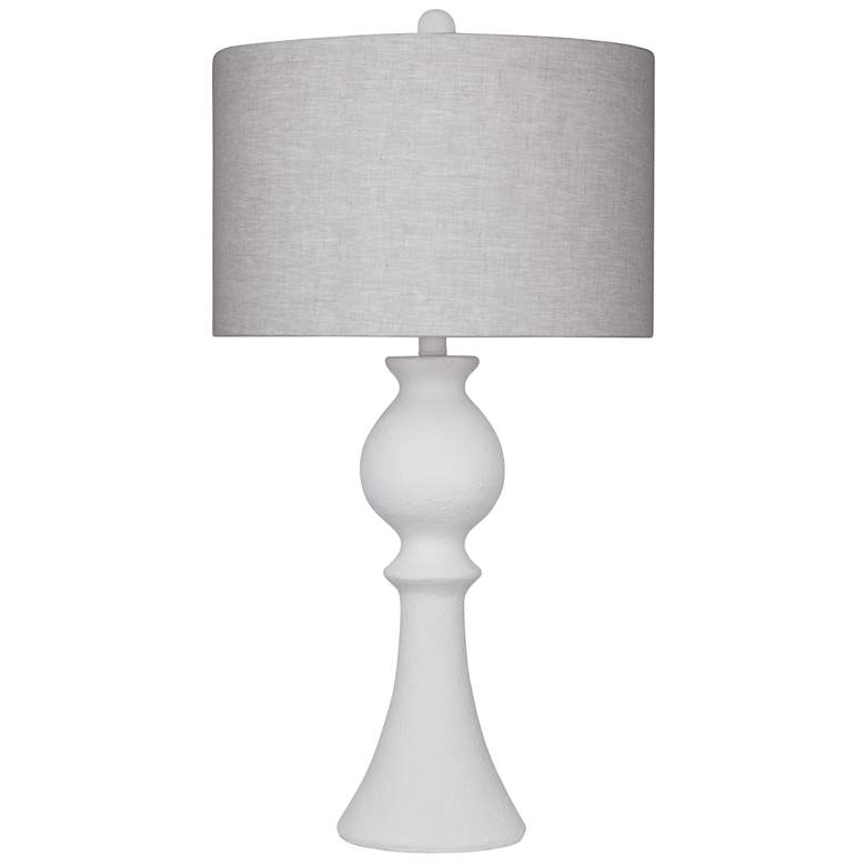 Image 1 Pluss 30" Modern Styled White Table Lamp