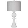 Pluss 30" Modern Styled White Table Lamp