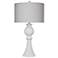 Pluss 30" Modern Styled White Table Lamp