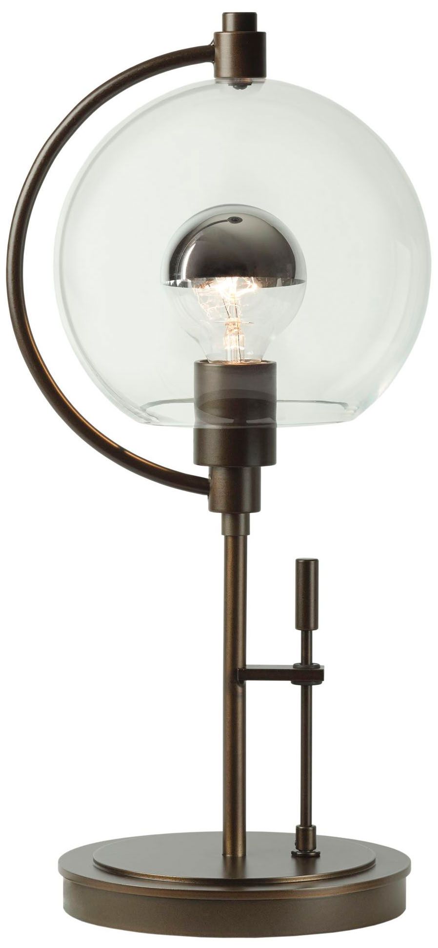 Image 2 Pluto 19.3" High Dark Smoke Table Lamp With Clear Glass Shade