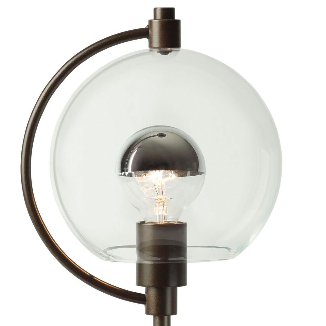 Image 3 Pluto 19.3" High Dark Smoke Table Lamp With Clear Glass Shade more views