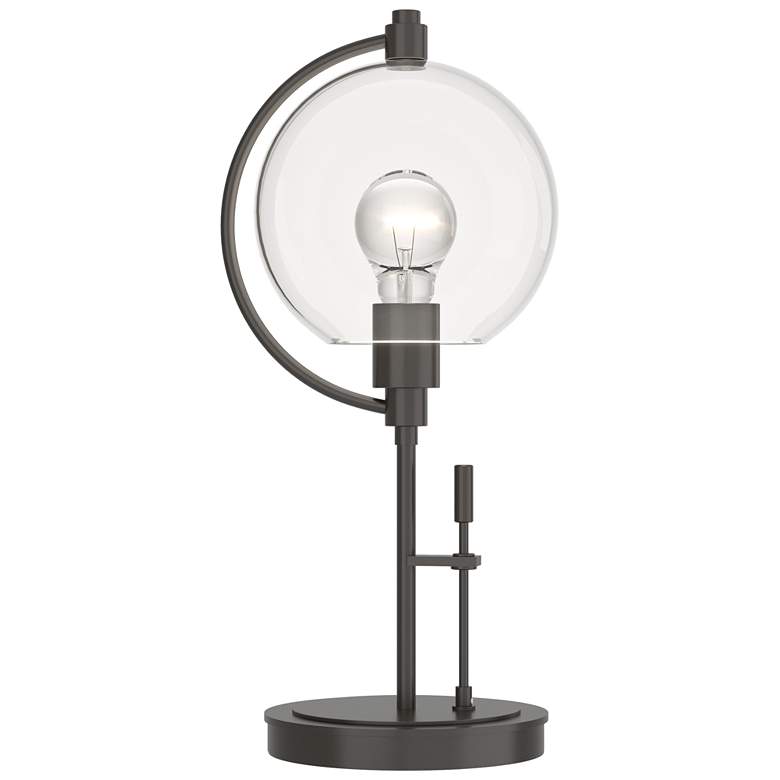 Image 1 Pluto 19.3" High Oil Rubbed Bronze Table Lamp With Clear Glass Shade