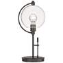 Pluto 19.3" High Oil Rubbed Bronze Table Lamp With Clear Glass Shade