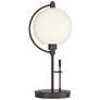 Pluto 19.3" High Oil Rubbed Bronze Table Lamp With Opal Glass Shade
