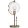 Pluto 19.3" High Soft Gold Table Lamp With Clear Glass Shade