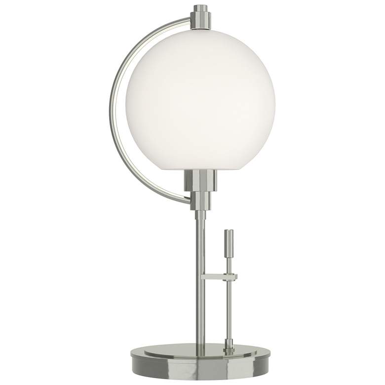 Image 1 Pluto 19.3 inch High Sterling Table Lamp With Opal Glass Shade