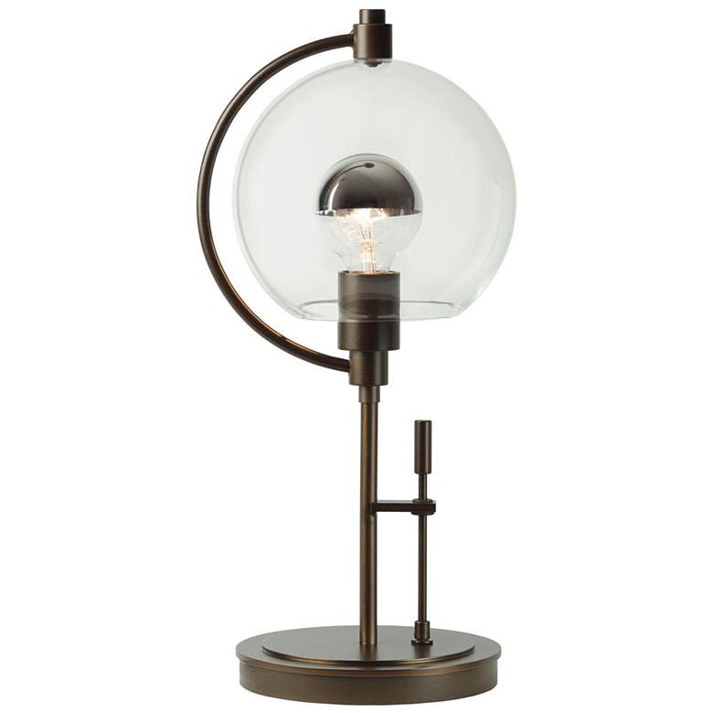 Image 2 Pluto Table Lamp - Dark Smoke Finish - Clear Glass