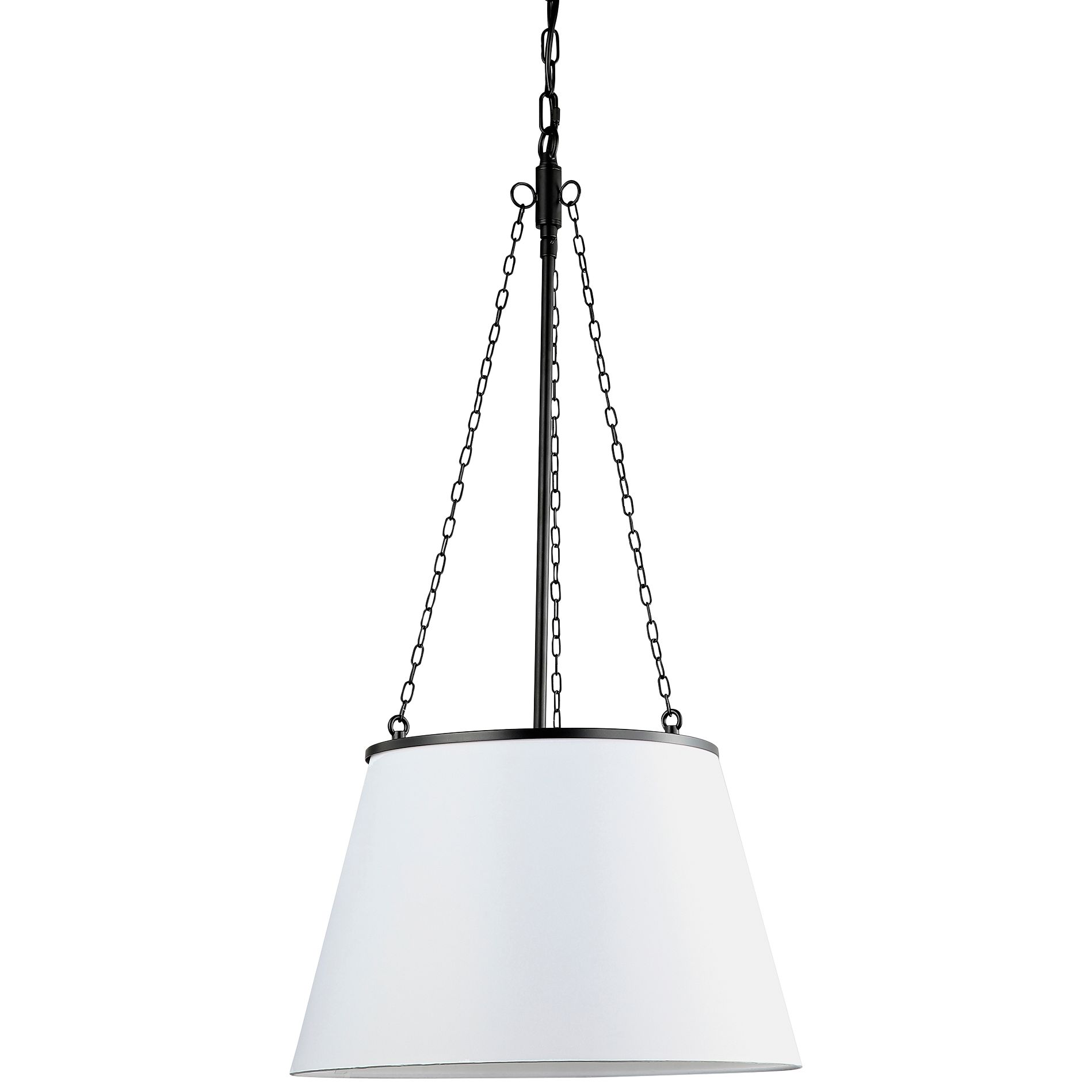 Image 3 Plymouth 18" Wide Matte Black Pendant Light