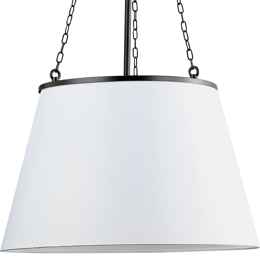 Image 4 Plymouth 18" Wide Matte Black Pendant Light more views
