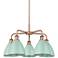 Plymouth 25 1/2" Wide Antique Copper 5-Light Chandelier