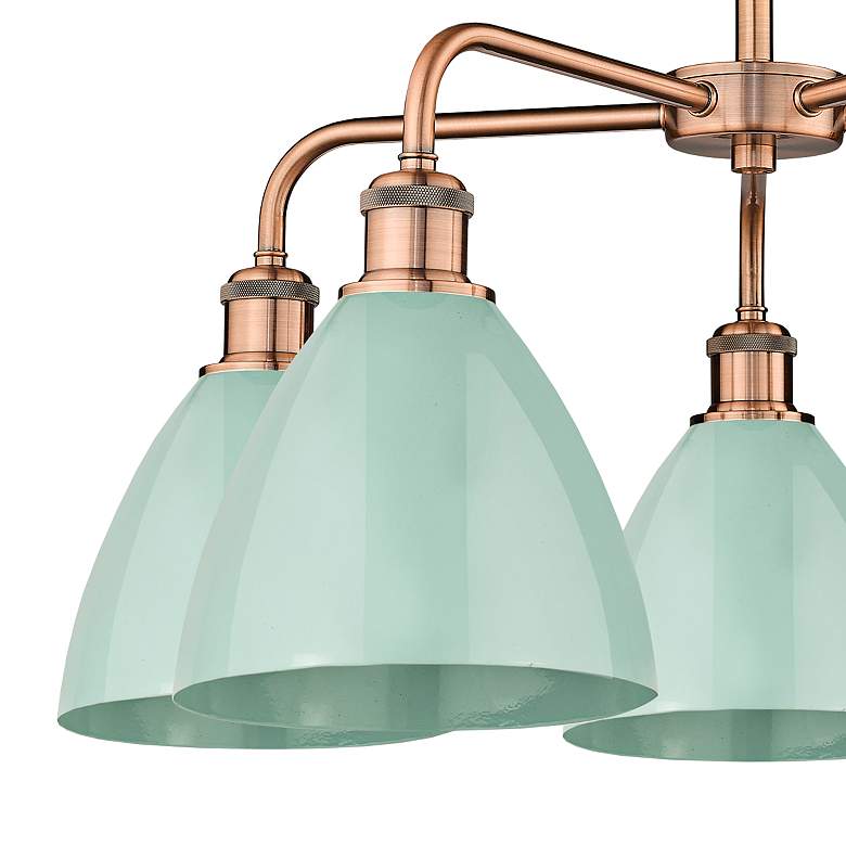Image 2 Plymouth 25 1/2" Wide Antique Copper 5-Light Chandelier more views