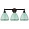 Plymouth 25 1/2" Wide Oil-Rubbed Bronze 3-Light Bath Light