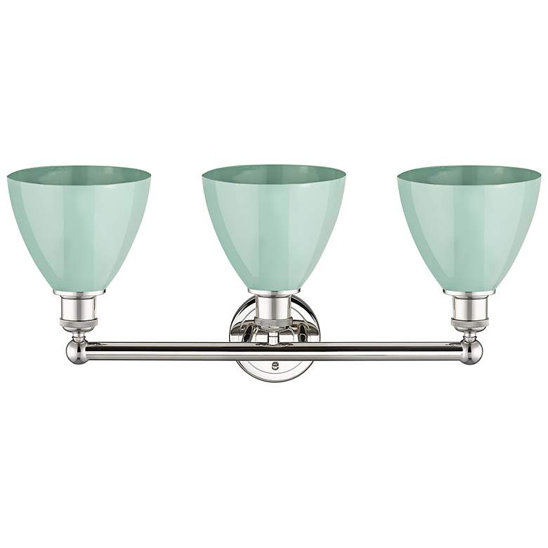 Image 3 Plymouth 25 1/2" Wide Polished Nickel 3-Light Bath Light more views