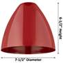 4_Plymouth 25 1/2"W Nickel 3-Light Bath Light with Blue Shade more views