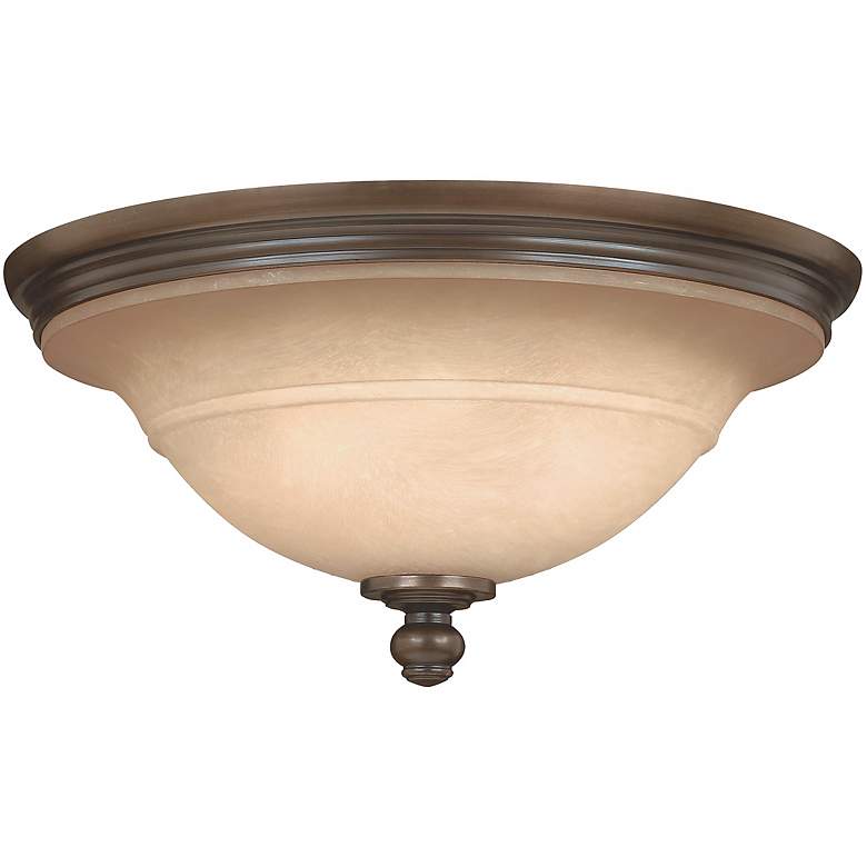 Image 1 Plymouth Collection Olde Bronze 17 1/2 inch Wide Ceiling Light