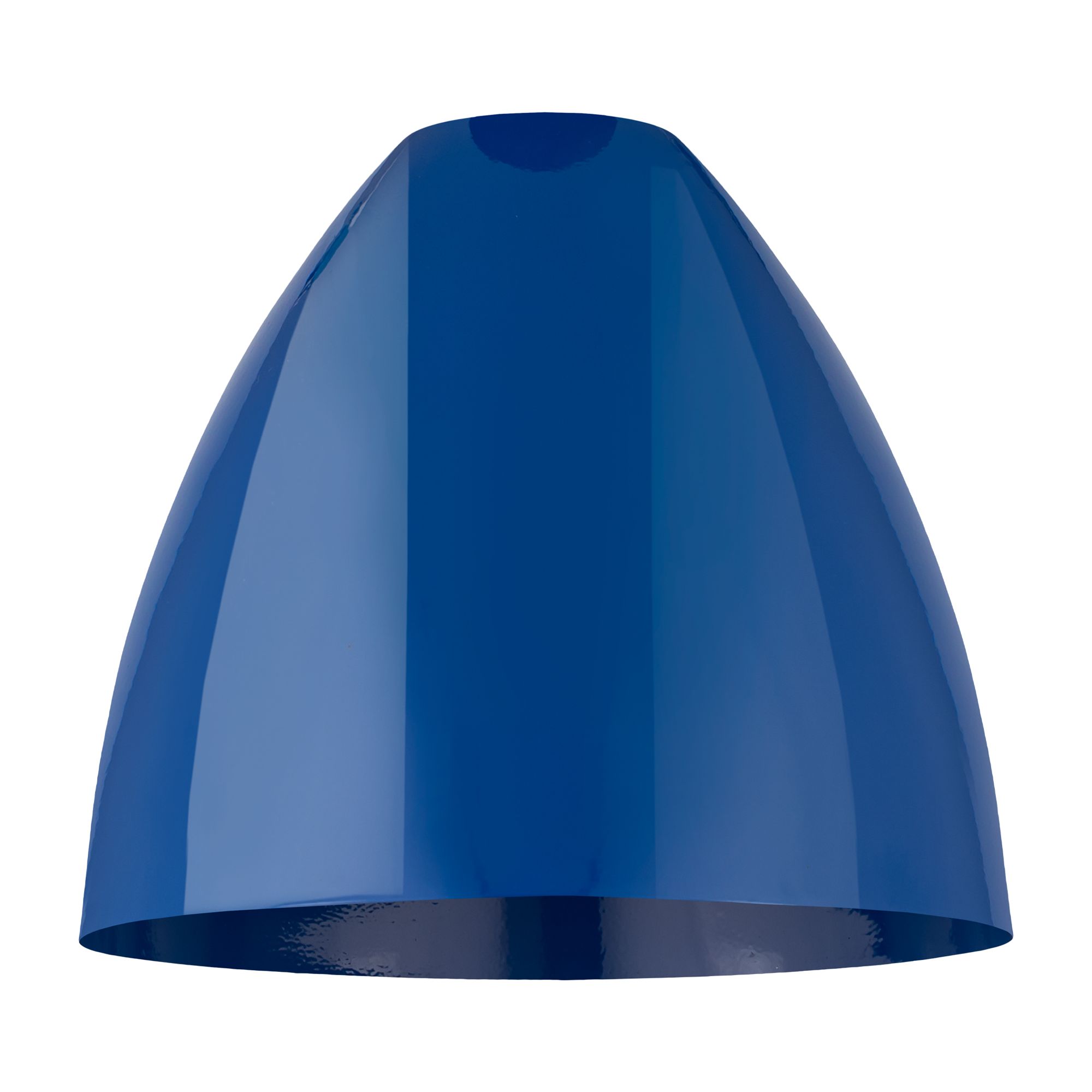 Thumbnail3 of Plymouth Dome 12" Wide Matte Black Corded Mini Pendant w/ Blue Shade more views