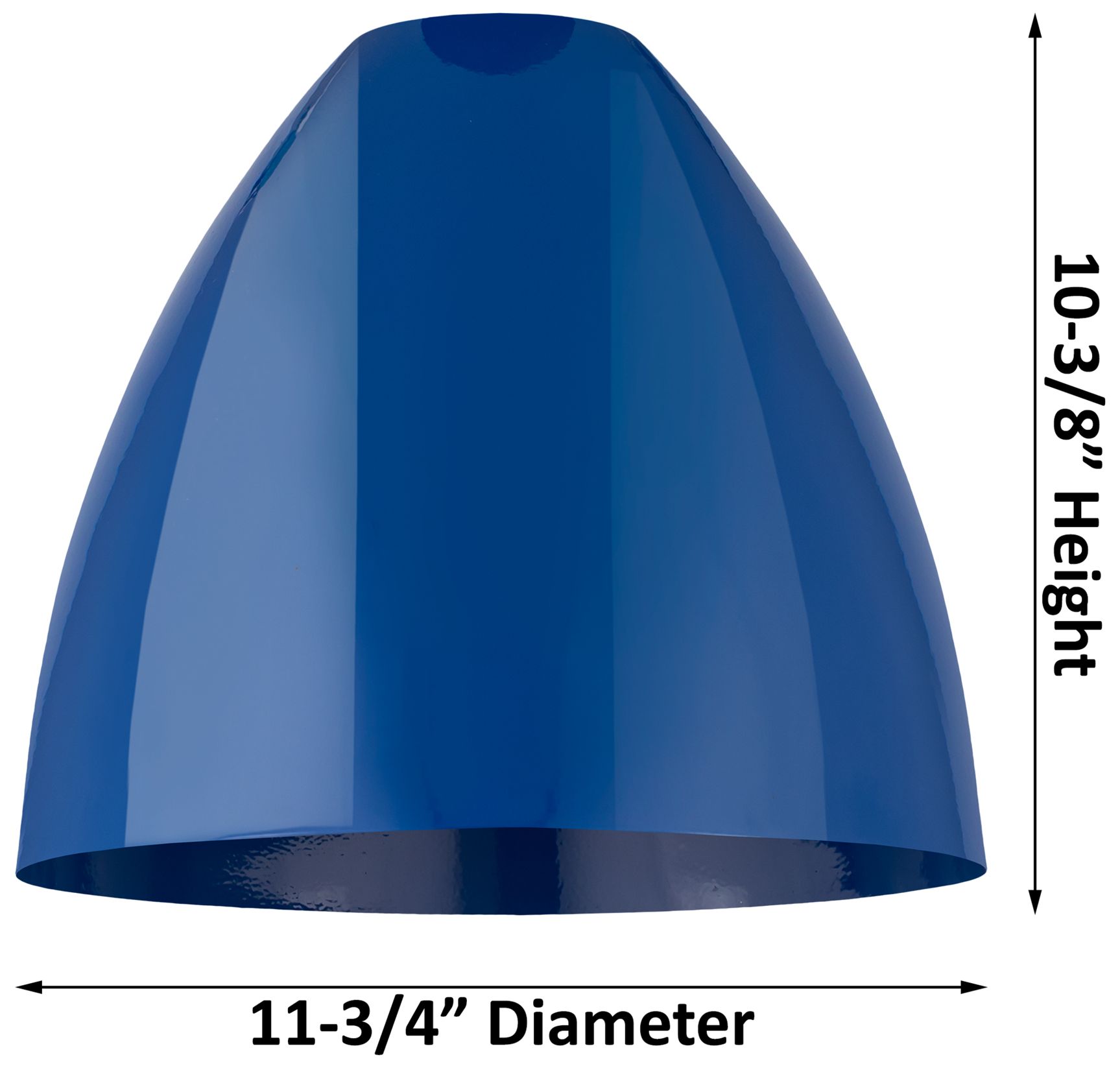 Image 4 Plymouth Dome 12" Wide Polished Nickel Semi Flush Mount w/ Blue Shade more views